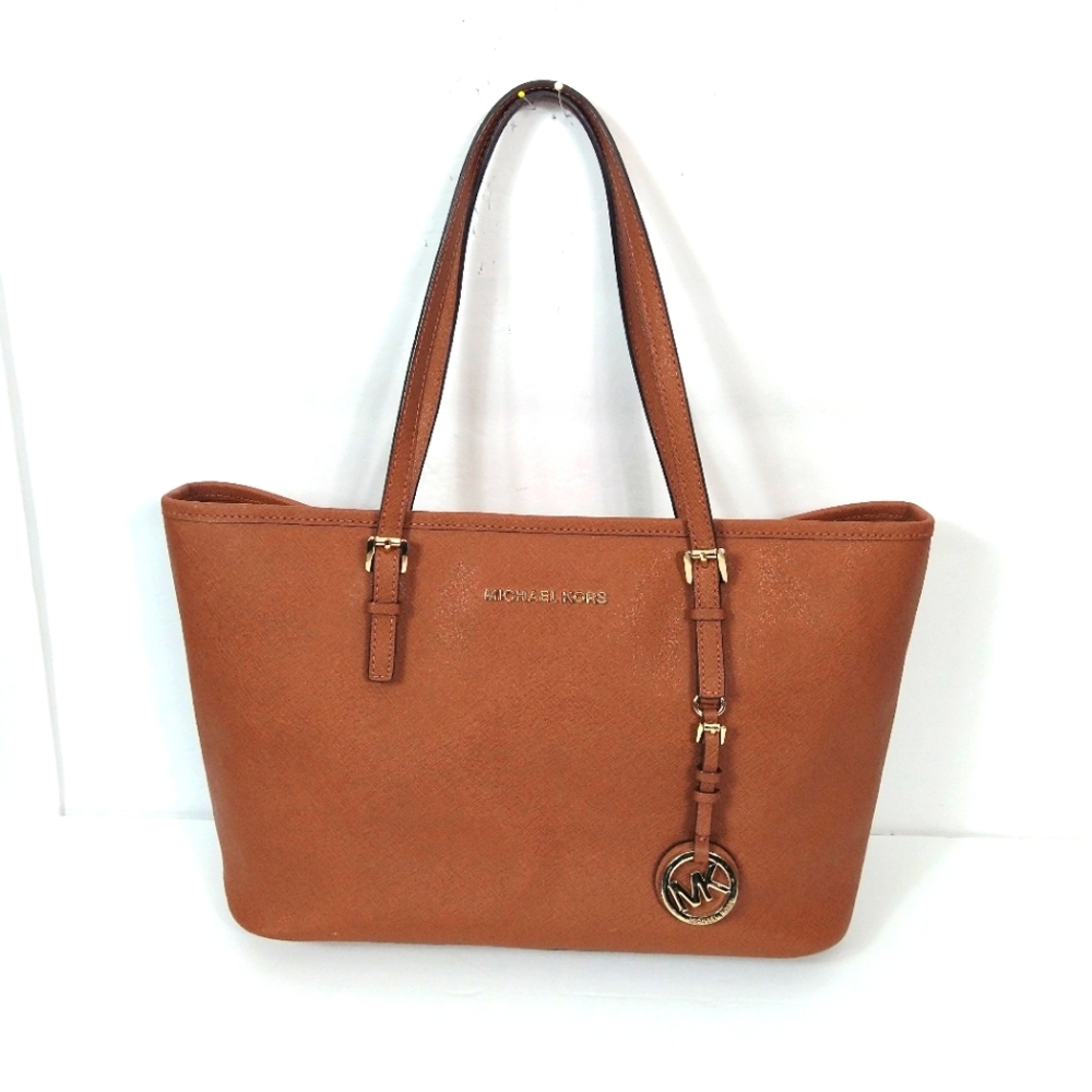 Michael Kors tan ,camel safiano leather tote bag